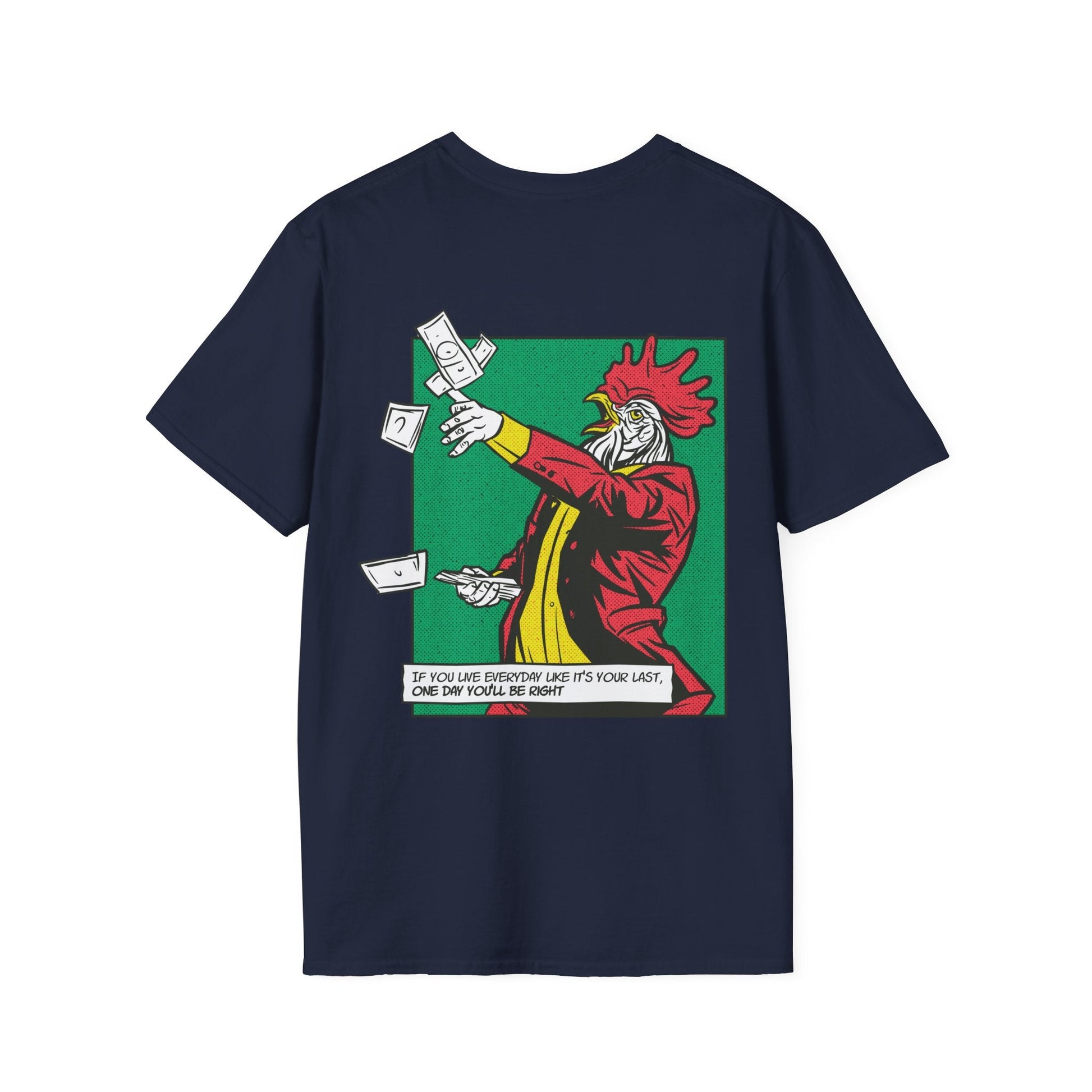 Rooster - Comic Mafia - Unisex T-Shirt - Back Print-6