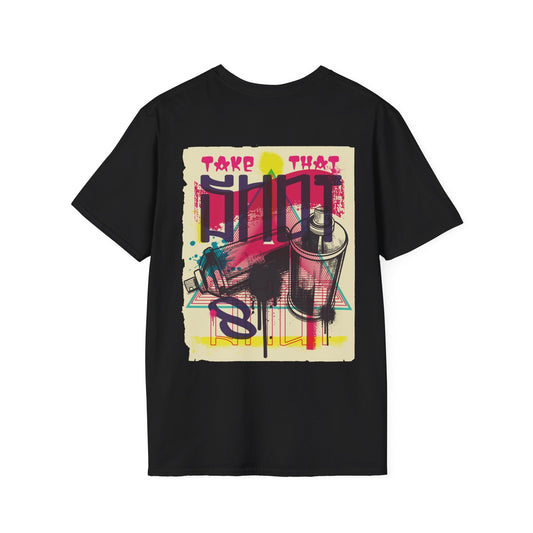Spray Paint - Urban Graffiti - Unisex T-Shirt - Back Print-0