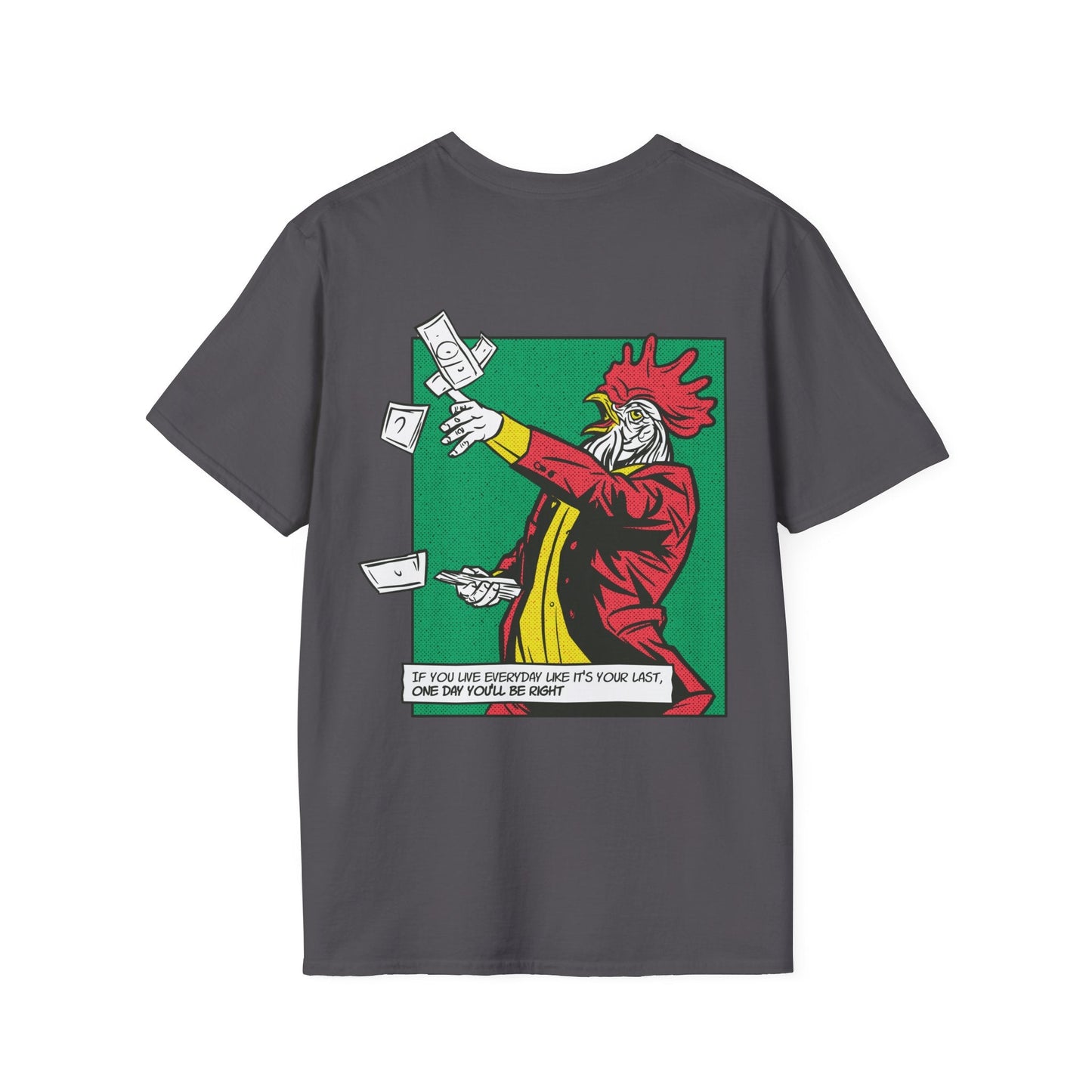 Rooster - Comic Mafia - Unisex T-Shirt - Back Print-5