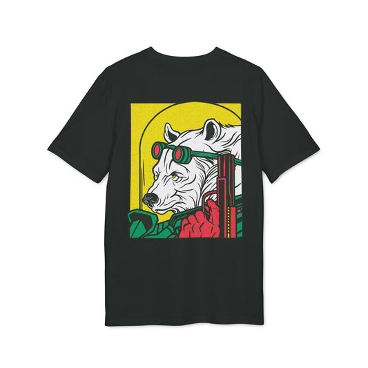 Ice Bear Gun - Comic Mafia - Premium Bio Unisex T-Shirt - Back Print-0