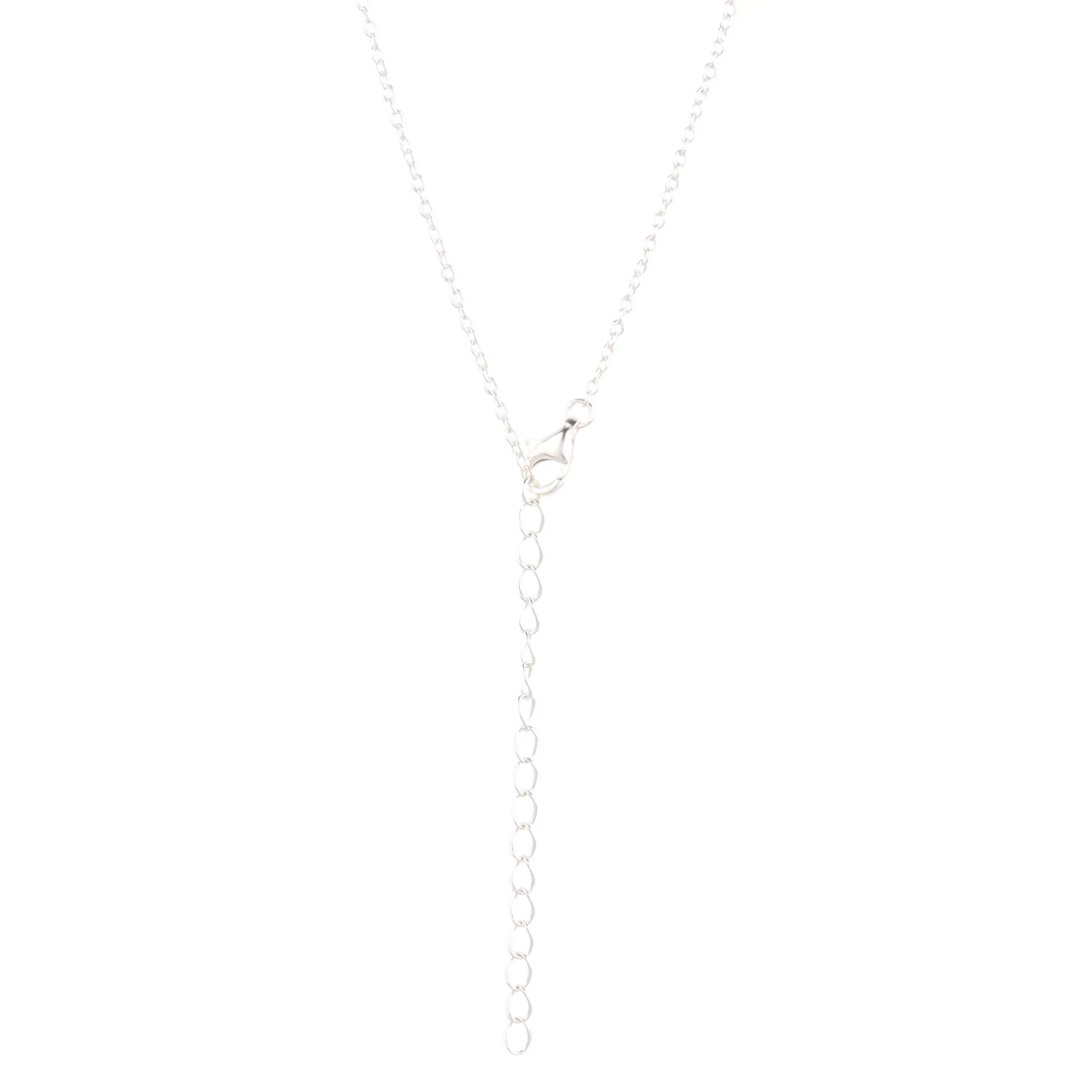 925 Sterling Silver Necklace Red Heart Pendant-3