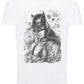 Batman Scratc Super Eroi Fumetti 18-103 T-shirt Urban Slub Men Uomo 100% Cotone Fiammato JK