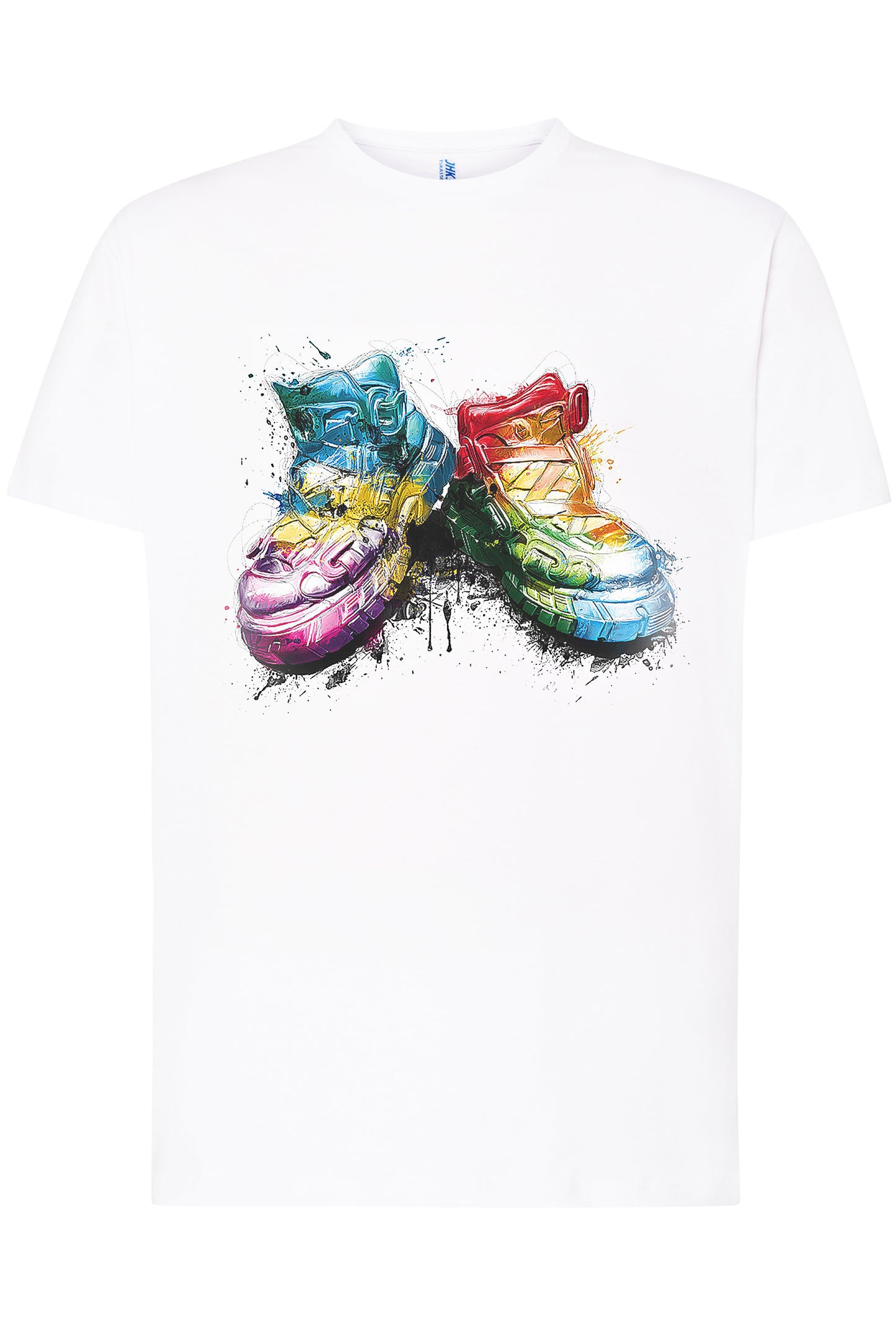 My Shoes Color Artistico Stilizzato 18-20-57 T-shirt Urban Men Uomo 100% Cotone Pettinato JK