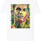 Portrait Ronaldo Color Artistico Stilizzato 18-30-19 T-shirt Urban Men Uomo 100% Cotone Pettinato JK