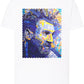 Portrait Messi Color Artistico Stilizzato 18-30-20 T-shirt Urban Men Uomo 100% Cotone Pettinato JK