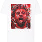 Portrait Salah Color Artistico Stilizzato 18-30-24 T-shirt Urban Men Uomo 100% Cotone Pettinato JK