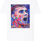 Portrait Griezmann Color Artistico Stilizzato 18-30-25 T-shirt Urban Men Uomo 100% Cotone Pettinato JK