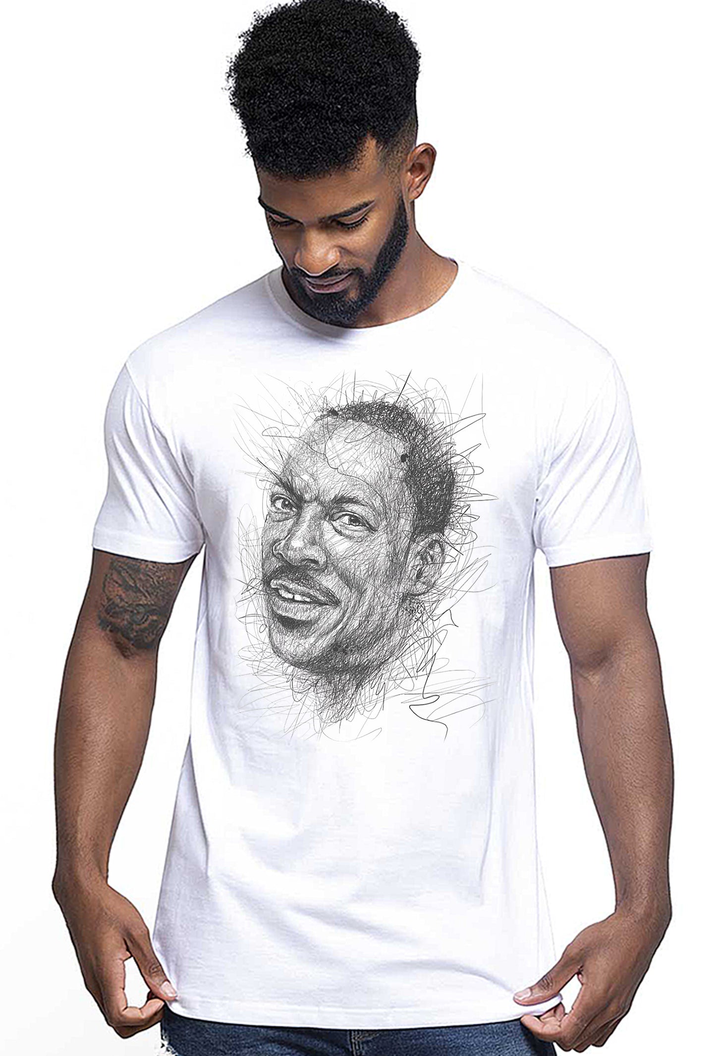 Eddie Murphy The Legend Stilizzato Soggetto Attore 18-37 T-shirt Urban Men Uomo 100% Cotone Pettinato JK