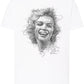 Marilyn Monroe Stilizzato The Legend Attrice Cinema 18-66-2 T-shirt Urban Men Uomo 100% Cotone Pettinato JK