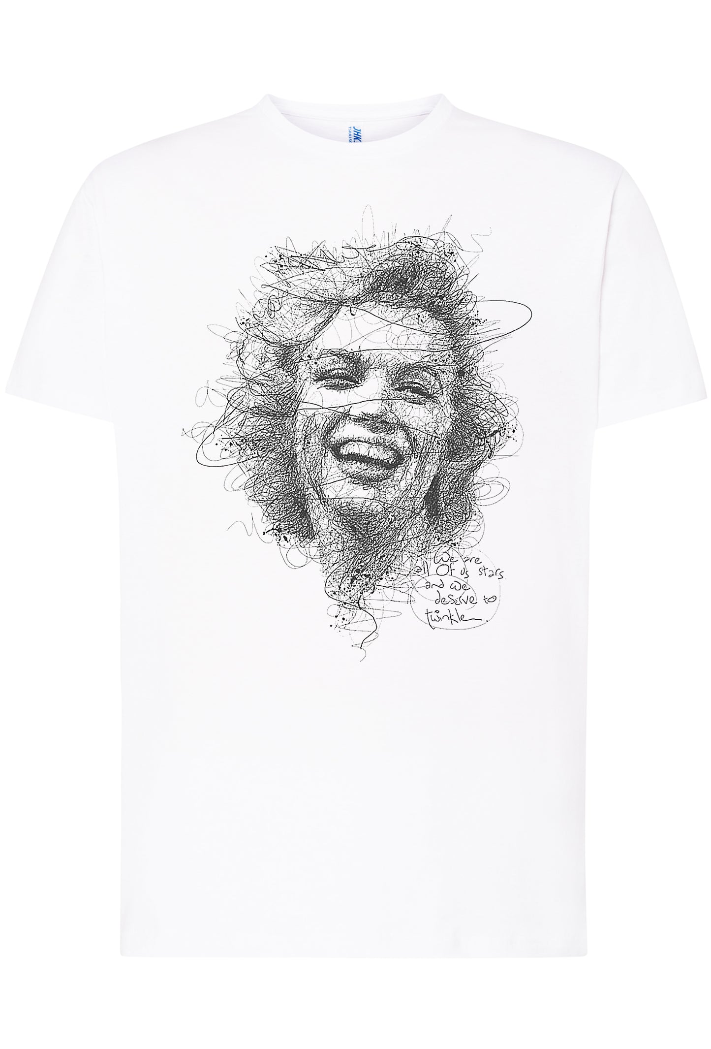 Marilyn Monroe Stilizzato The Legend Attrice Cinema 18-66-2 T-shirt Urban Men Uomo 100% Cotone Pettinato JK