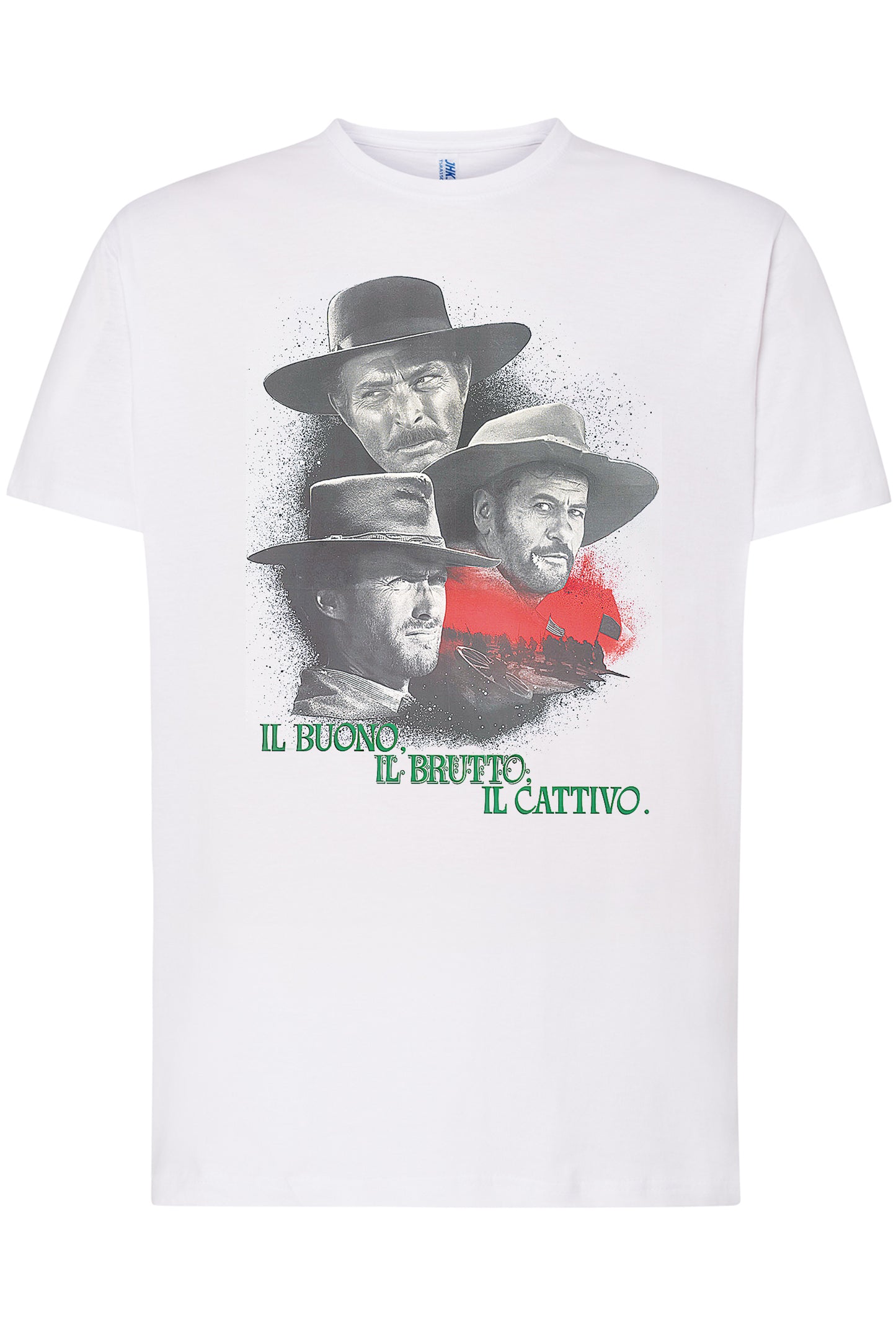 The Legend Il Bello il Brutto e il Cattivo Poster Soggetto Cinema Attori 18-80-2 T-shirt Urban Men Uomo 100% Cotone Pettinato JK