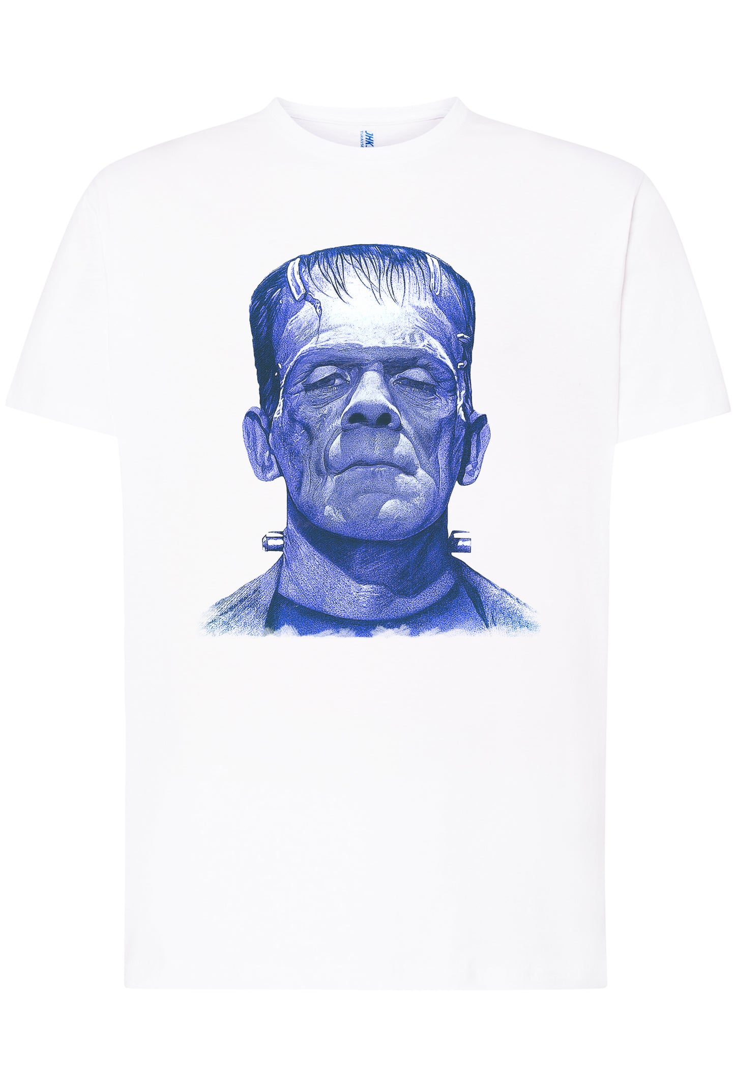 Frankenstein Blu The Legend Cinema Attore Comico Soggetto 18-97-2 T-shirt Urban Men Uomo 100% Cotone Pettinato JK