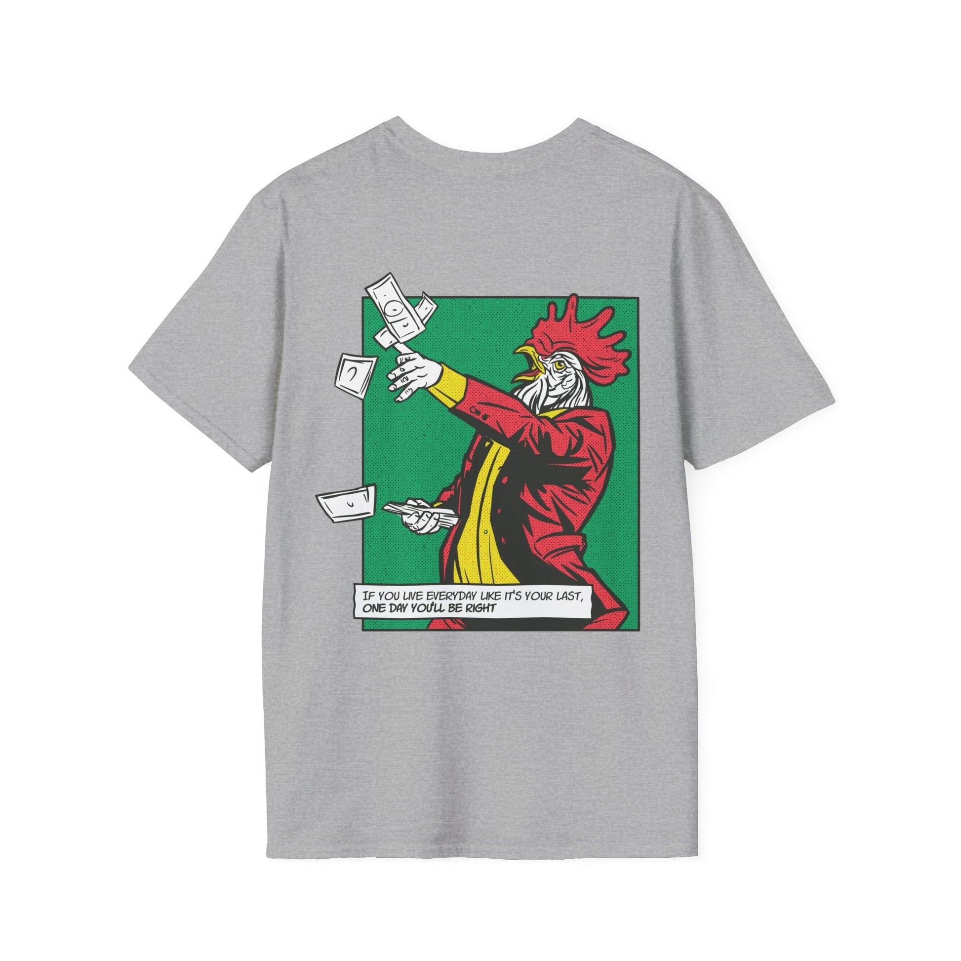 Rooster - Comic Mafia - Unisex T-Shirt - Back Print-8