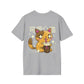Cat Bubble Tea - Kawaii Character - Unisex T-Shirt - Back Print-7