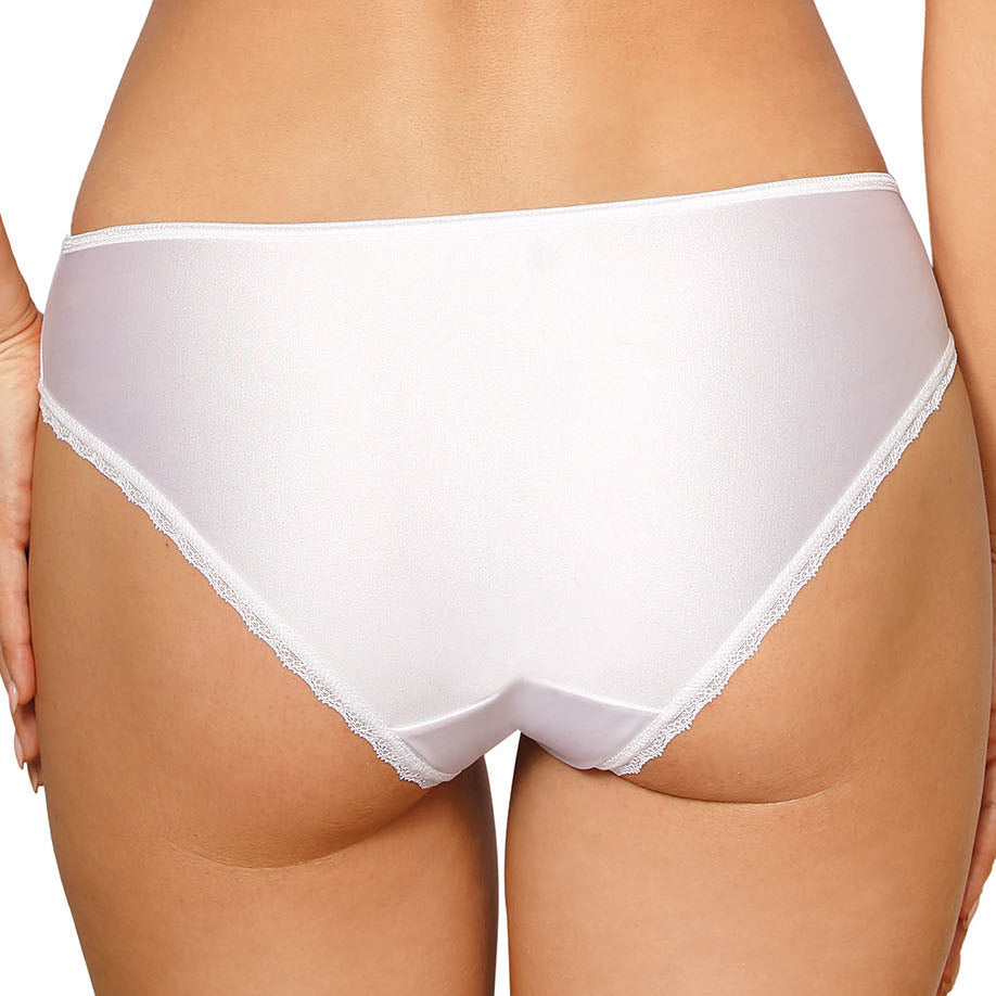 Bridal Soft Sheer Lace Bikini Panty Anuk White-1