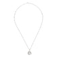 Round Knot Pendant Necklace with Cubic Zirconia-4