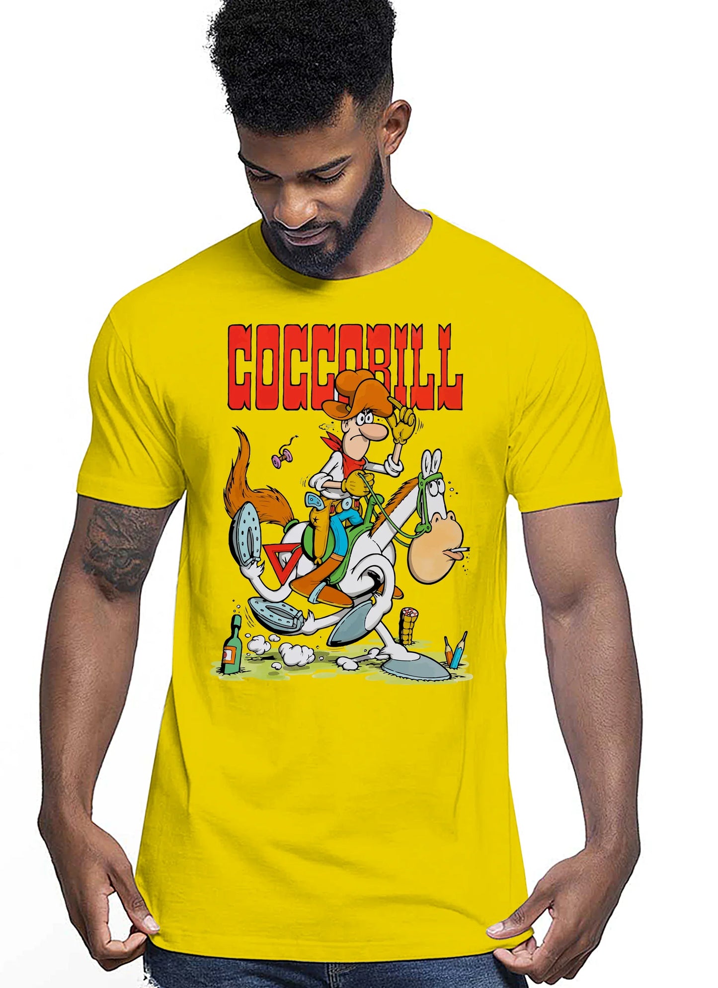 Coccobill Cartoon Fumetti 2015 T-shirt Urban Men Uomo 100% Cotone Pettinato JK - STREET STYLE