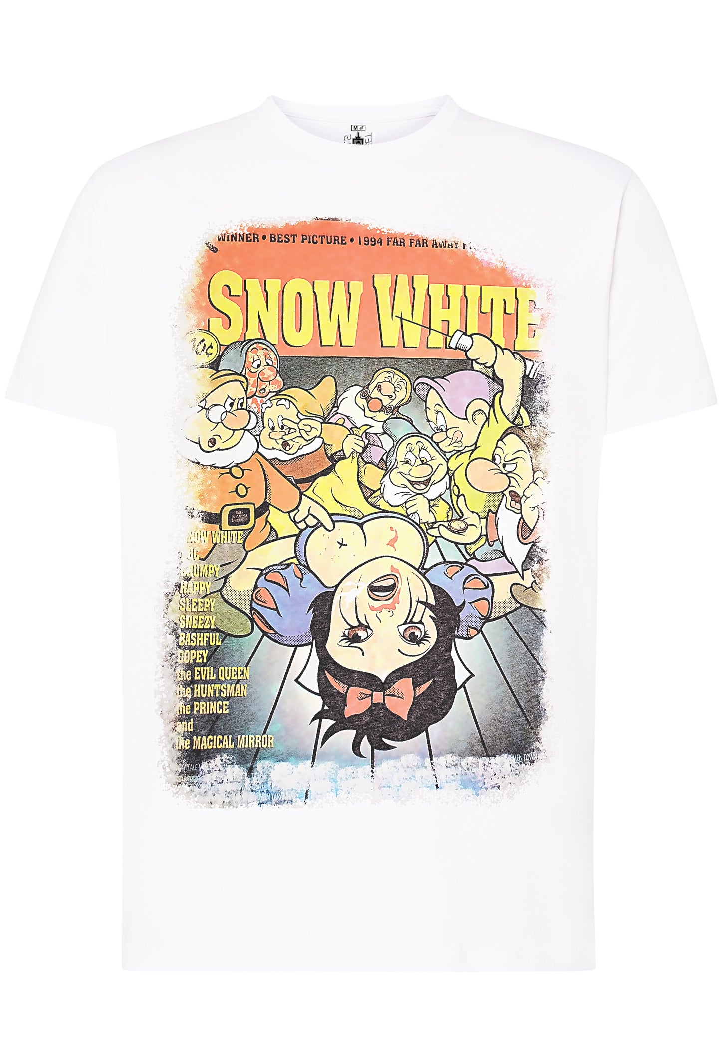 Bianca Neve Snow White Zombie Tattoo 2050-4 T-shirt Urban Men Uomo 100% Cotone Pettinato JK