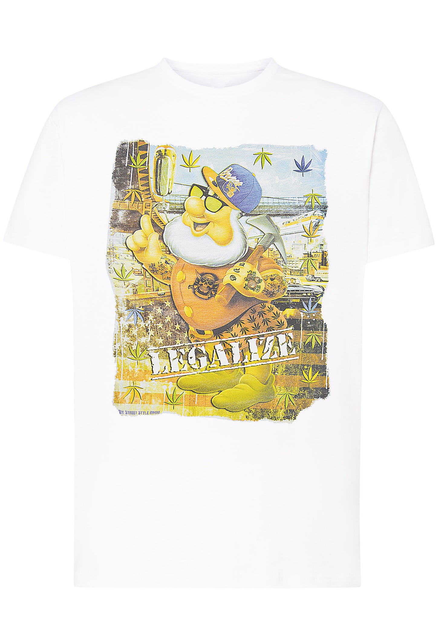 Legalizè Tattoo Cartoon Fumetti 2053 T-shirt Urban Men Uomo 100% Cotone Pettinato JK