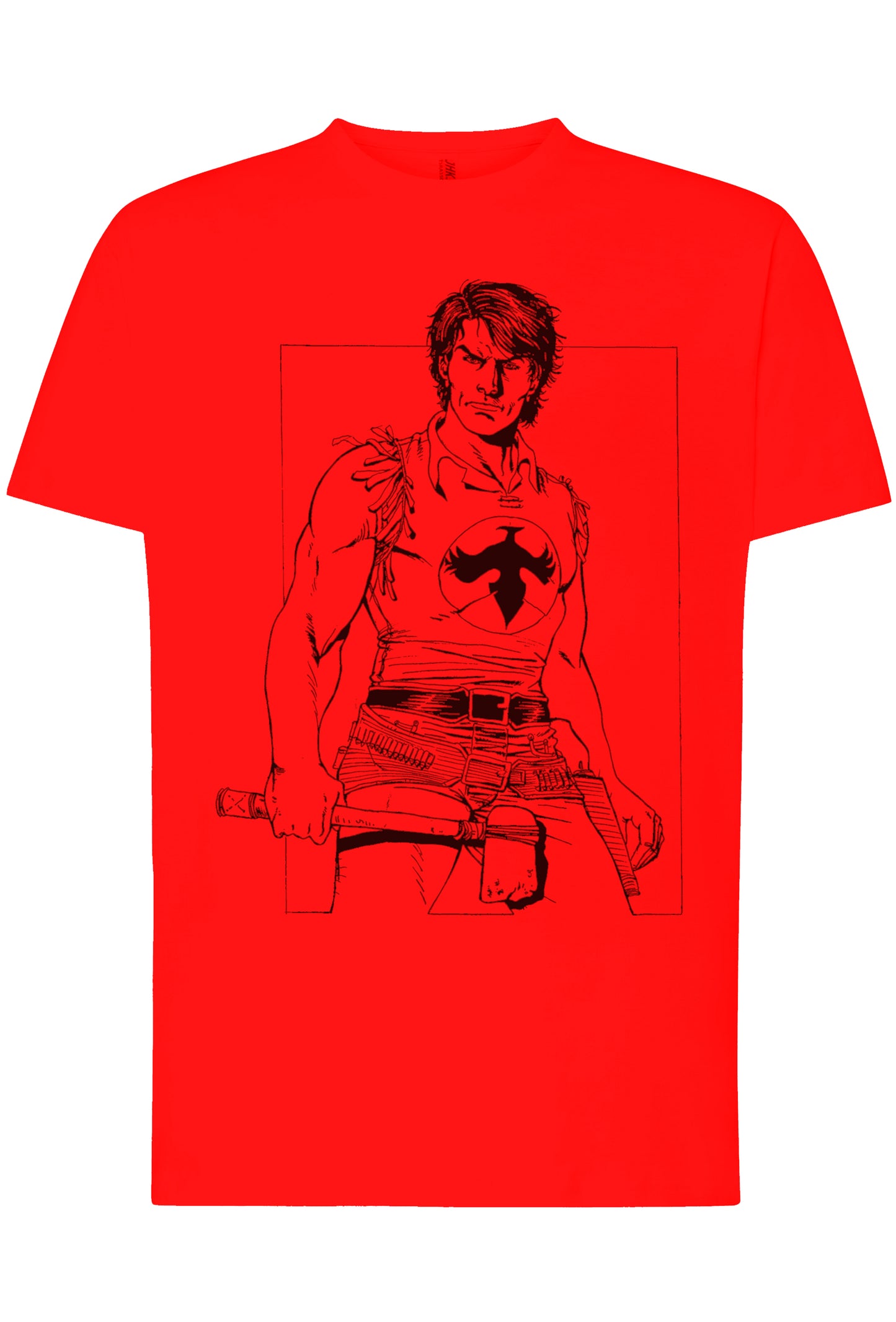 Zagor Film Cartoon Fumetti 2057 T-shirt Urban Men Uomo 100% Cotone Pettinato JK