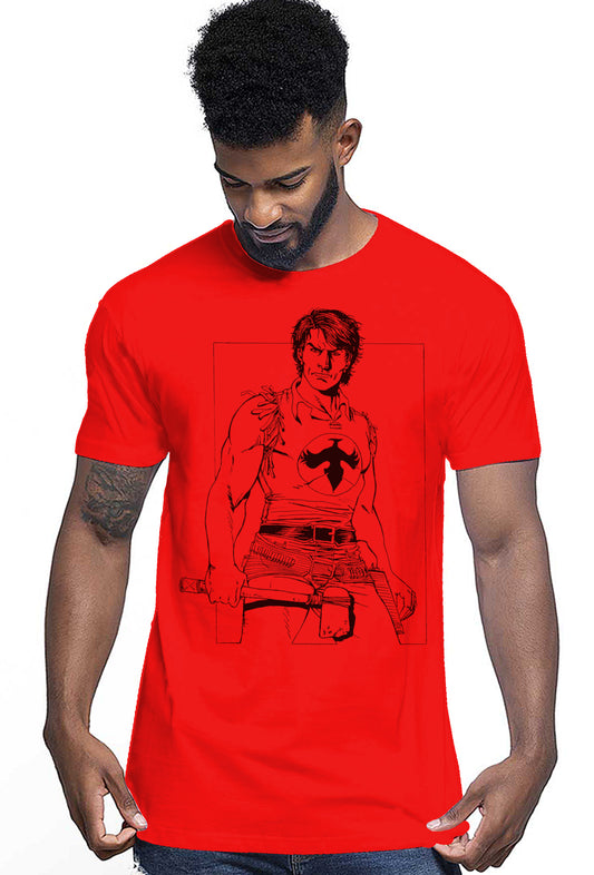 Zagor Film Cartoon Fumetti 2057 T-shirt Urban Men Uomo 100% Cotone Pettinato JK