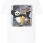 kung Fu Pand Film Cartoon Fumetti 2099 T-shirt Urban Men Uomo 100% Cotone Pettinato JK