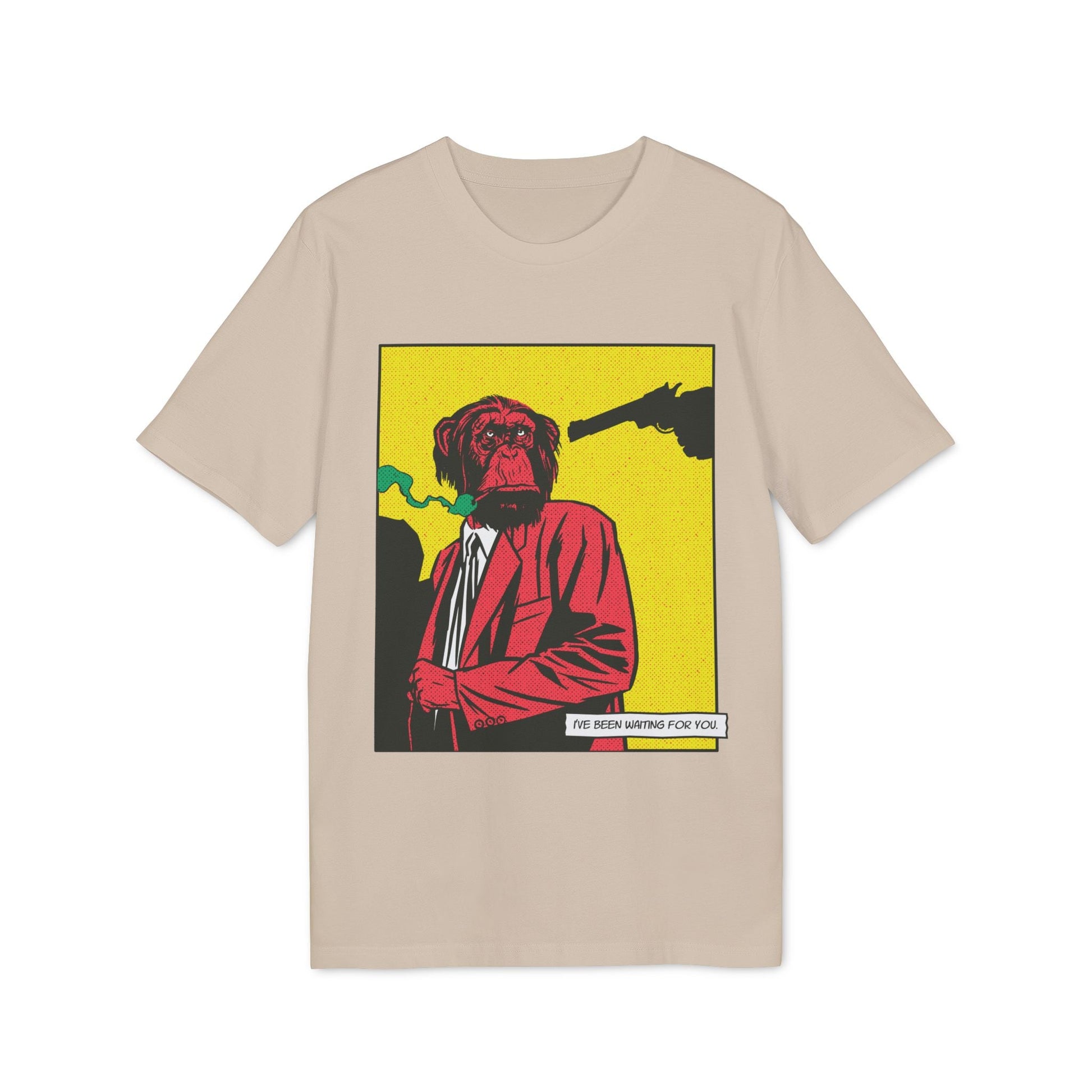 Monkey Gun - Comic Mafia - Premium Bio Unisex T-Shirt - Front Print-7