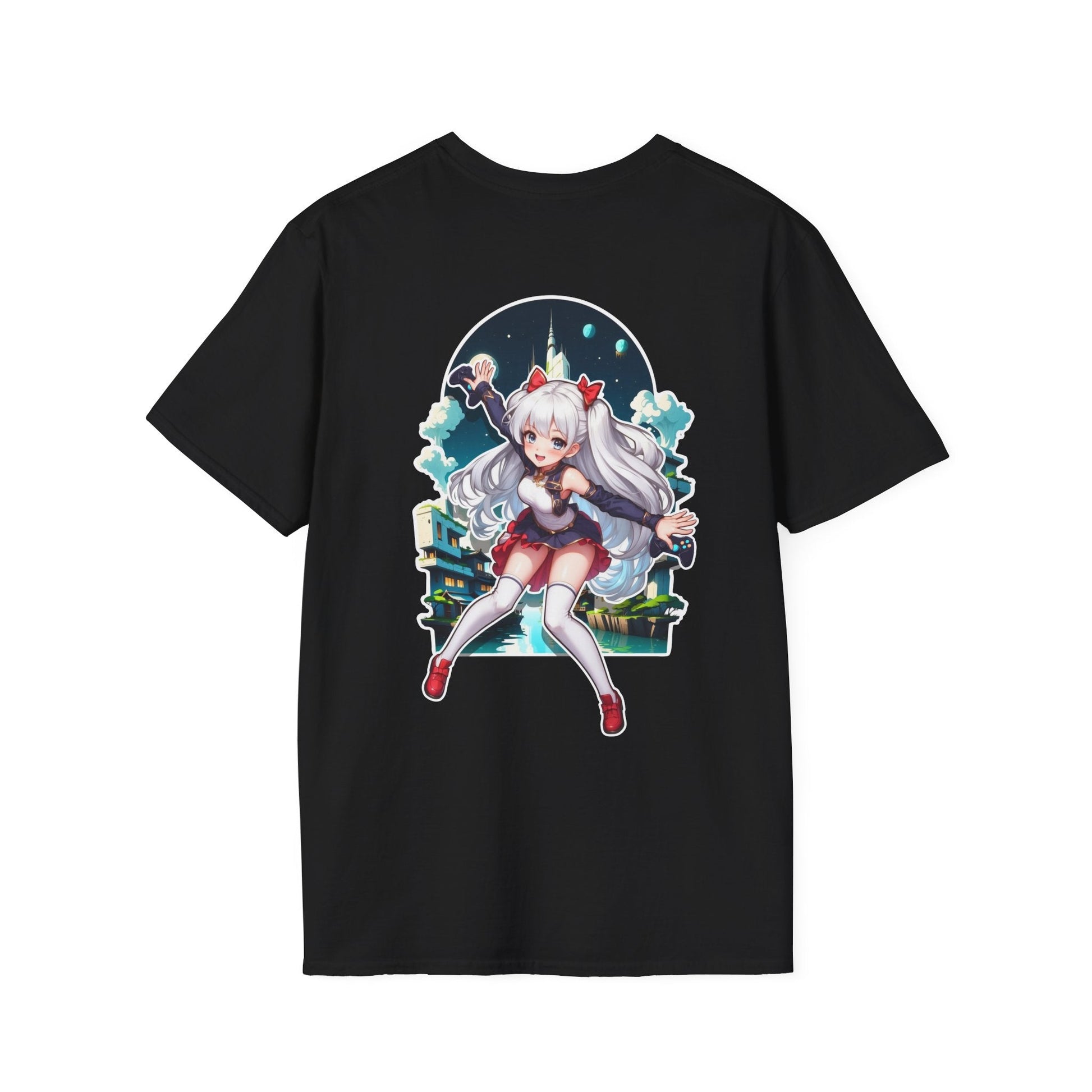 Gamer Girl - Anime World - Unisex T-Shirt - Back Print-0