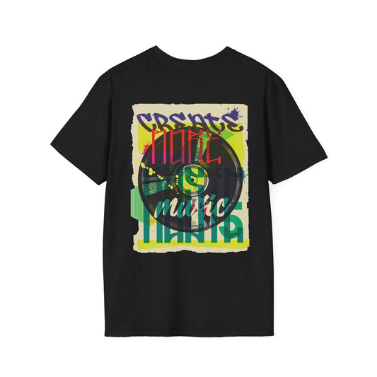 Vinyl Record - Urban Graffiti - Unisex T-Shirt - Back Print-0