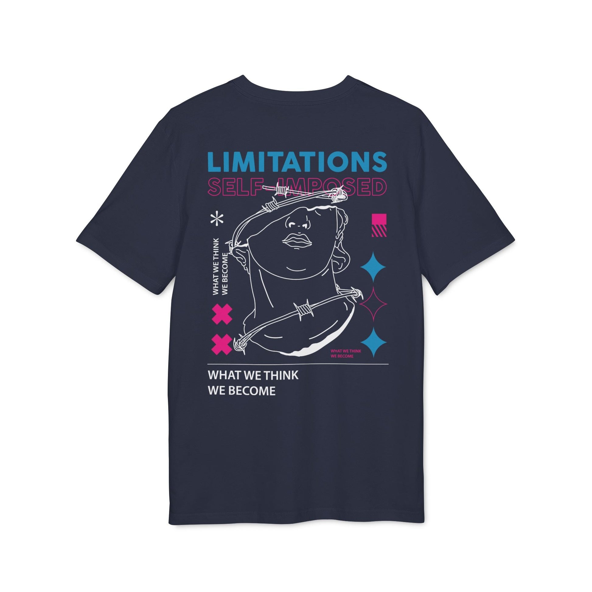 Limitations Self Imposed - Gods Way - Premium Bio Unisex T-Shirt - Back Print-5