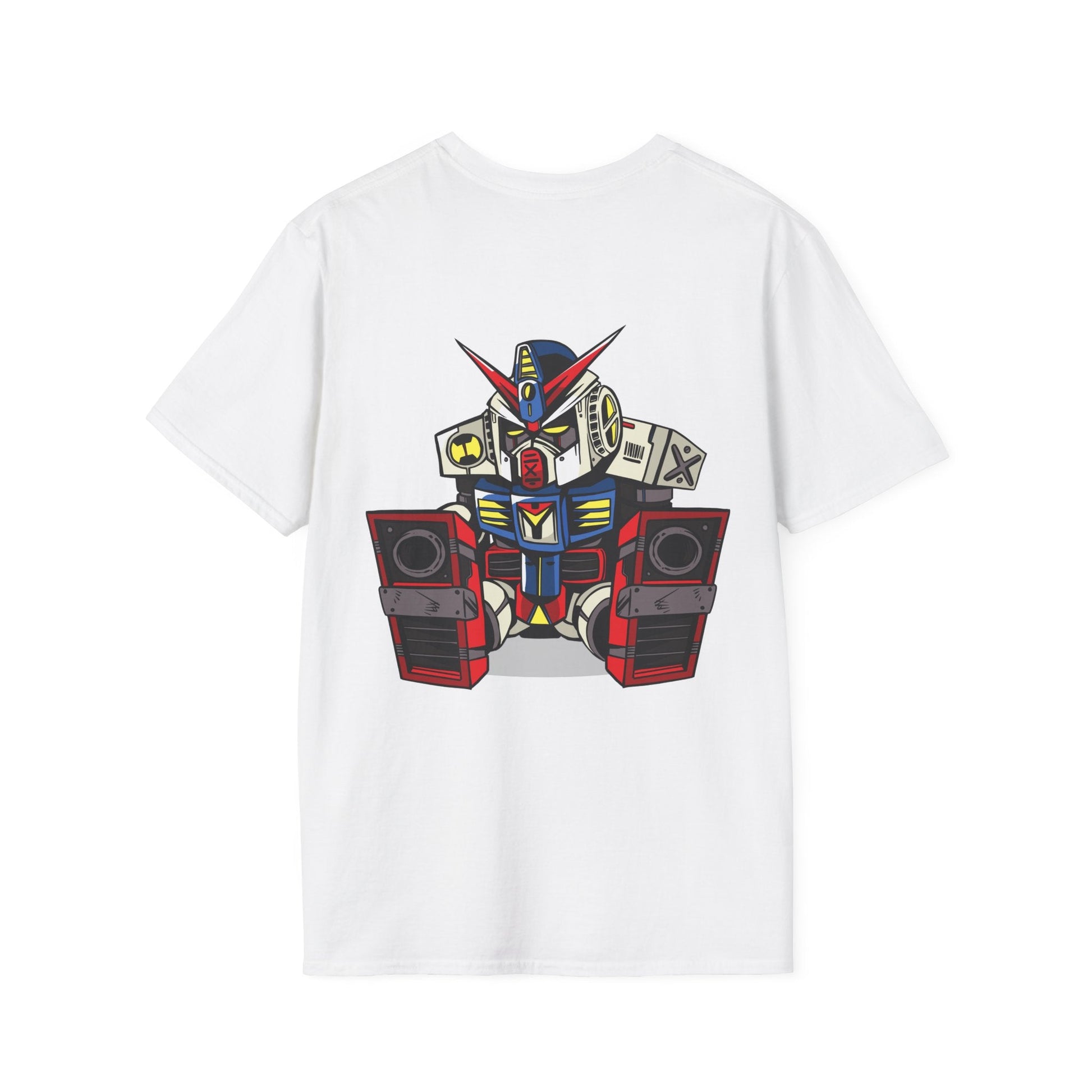 Sleepy Robot - Anime World - Unisex T-Shirt - Back Print-3