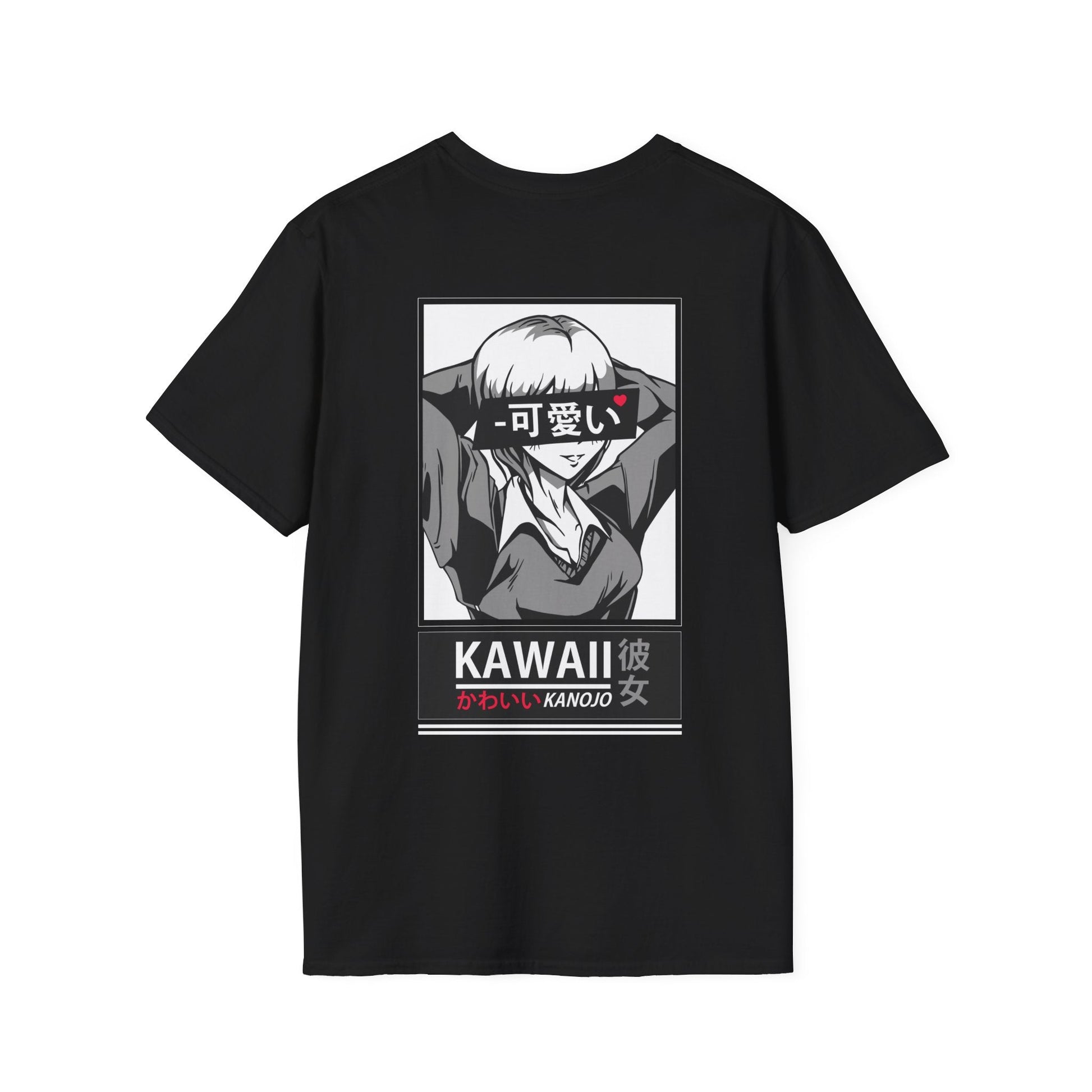 Kawaii Kanojo - Anime World - Unisex T-Shirt - Back Print-0