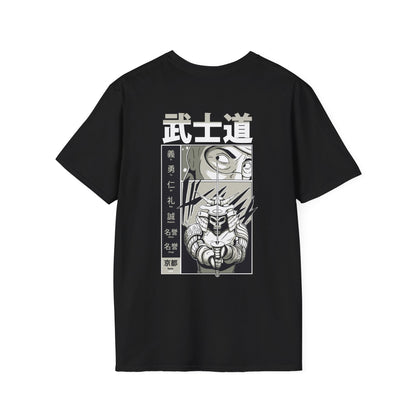 Skull Samurai - Samurai Manga - Unisex T-Shirt - Back Print-0