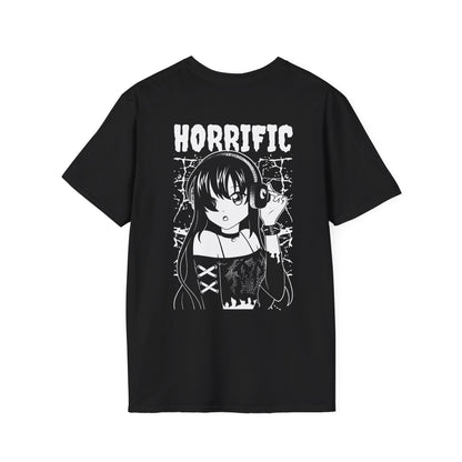 Horrific Dark Girl - Anime World - Unisex T-Shirt - Back Print-0