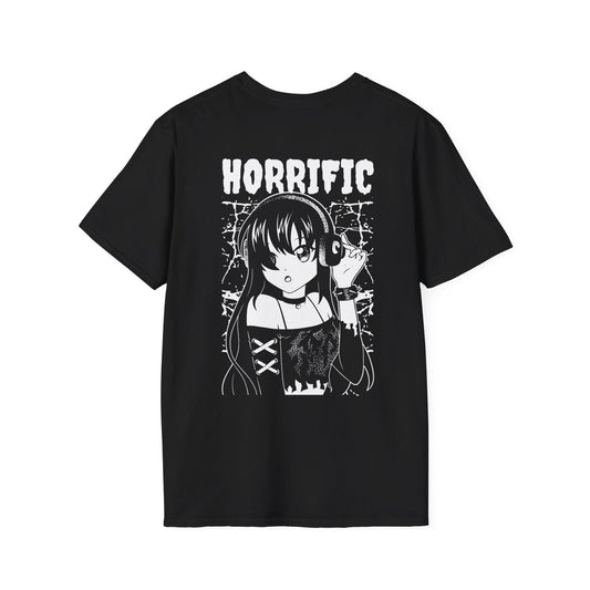 Horrific Dark Girl - Anime World - Unisex T-Shirt - Back Print-0
