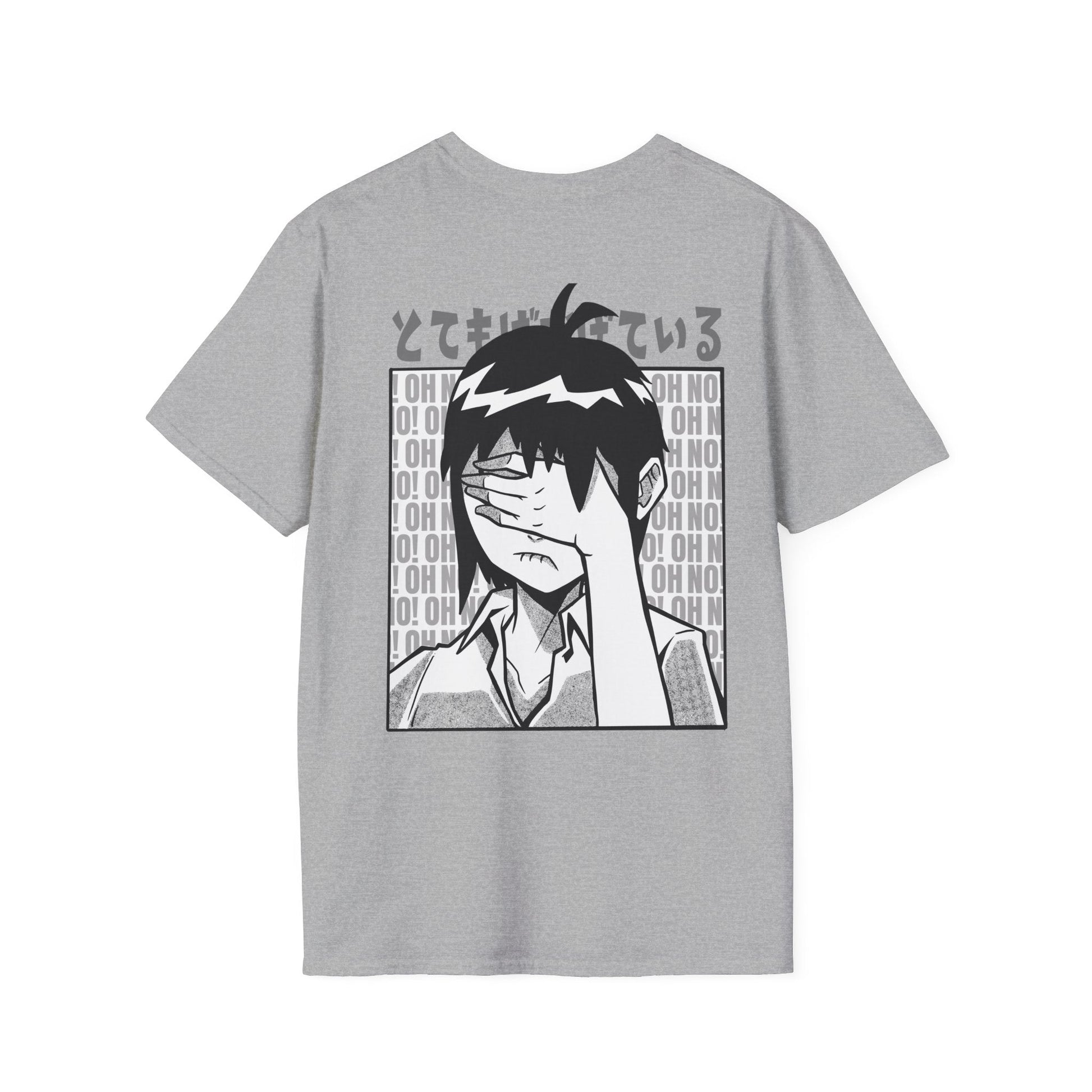 Face Palm Manga - Anime World - Unisex T-Shirt - Back Print-4