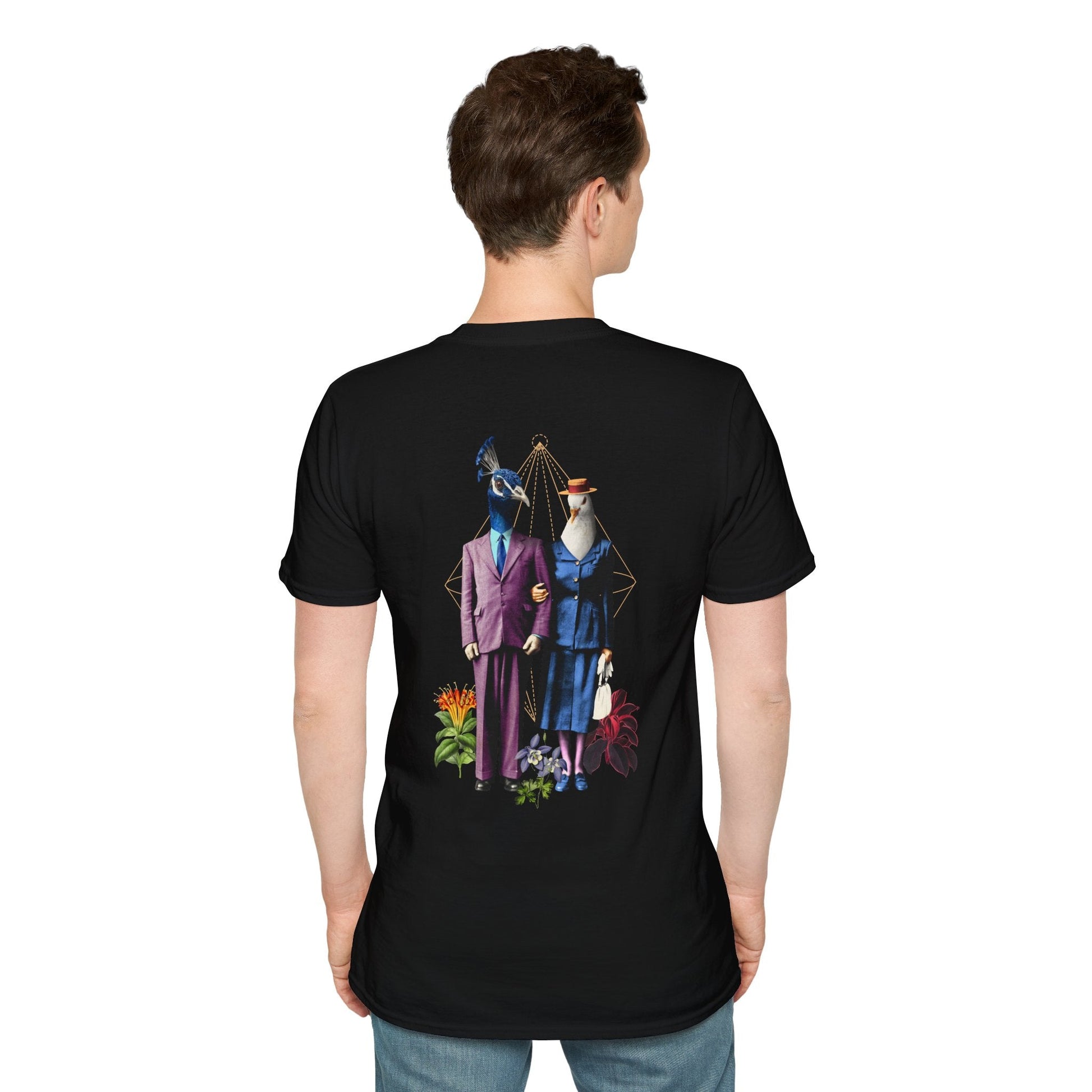 Couple - Animal Human - Unisex T-Shirt - Back Print-4