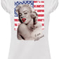 Marilyn Monroe Cantante Attrice The Legend 17-2 Lady Donna 100% Cotone Pettinato JK