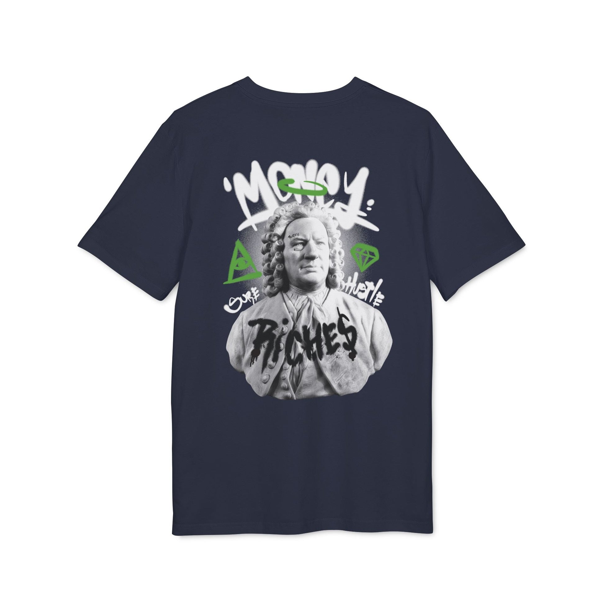 Money Riches - Gods Way - Premium Bio Unisex T-Shirt - Back Print-5