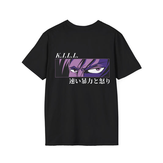 Kill Eyes - Anime World - Unisex T-Shirt - Back Print-0