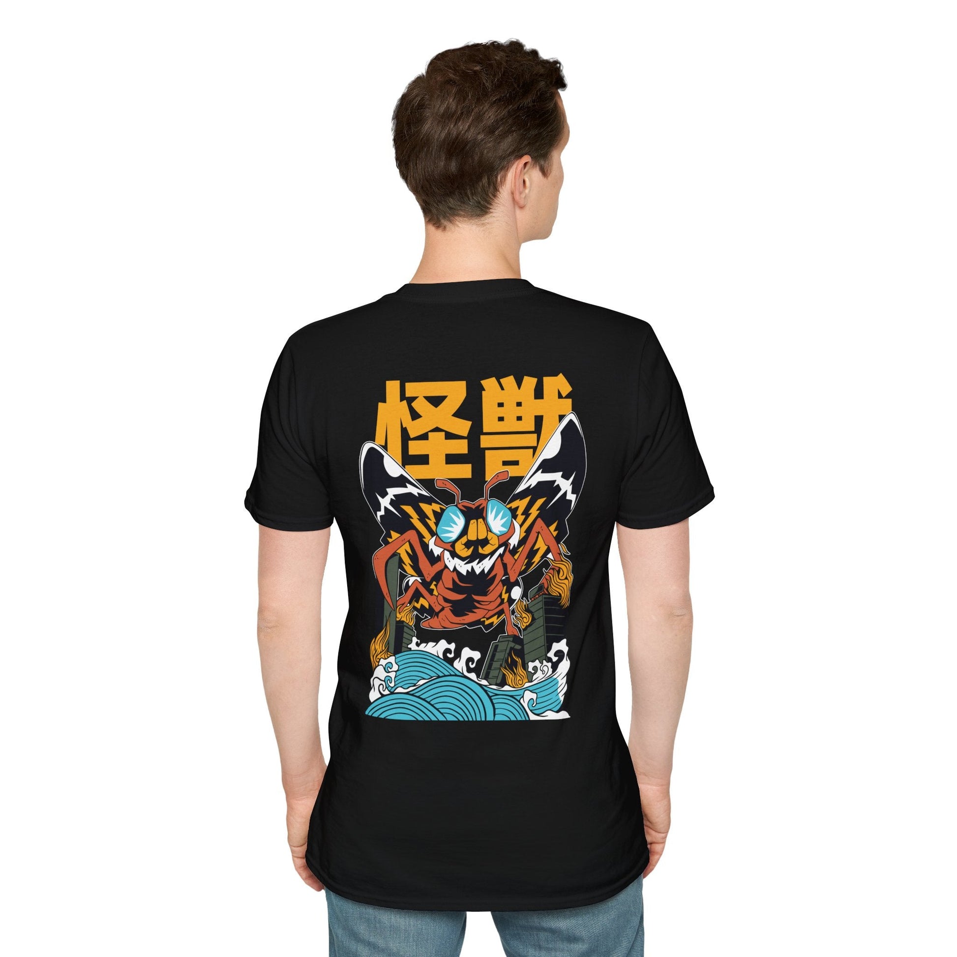 Moth - Kaiju Monster - Unisex T-Shirt - Back Print-4