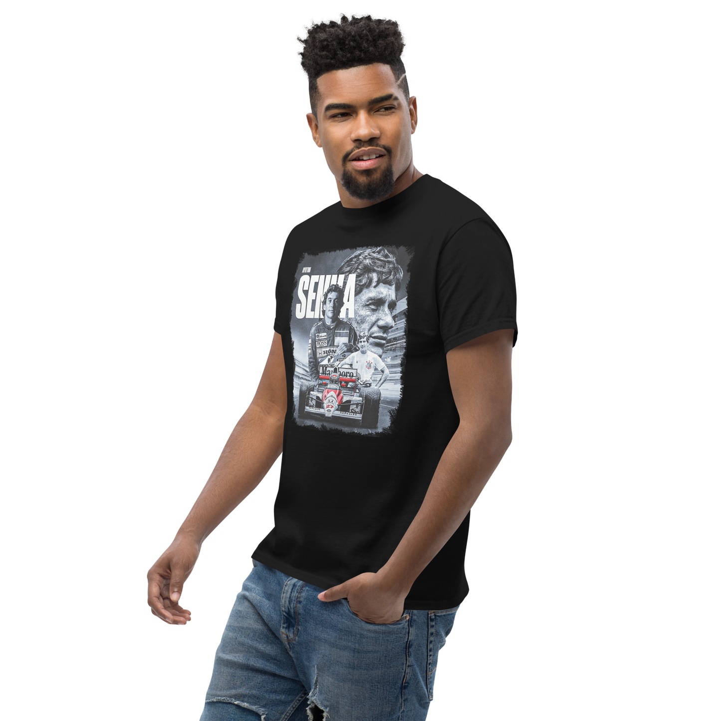 T-shirt Ayrton Senna Leggenda F1 - Stampa Grafica Vintage 11001-2