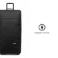 Eastpak TRANVERZ L Suitcase, 79 x 40 x 33 cm, 121 L, Black Denim, Tranverz L - STREET STYLE