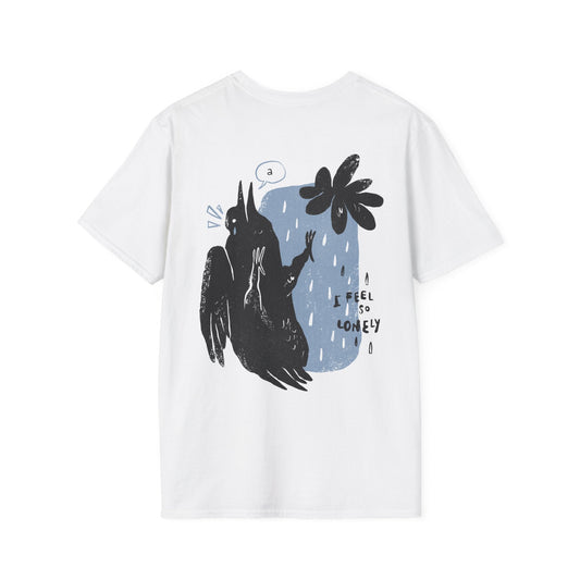 I feel so lonley - Moody Birds - Unisex T-Shirt - Back Print-0