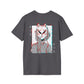 Kitsune Mask Gltich - Anime World - Unisex T-Shirt - Back Print-1