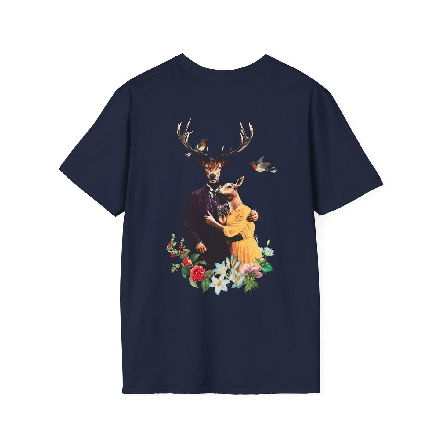 Deers - Animal Human - Unisex T-Shirt - Back Print-6