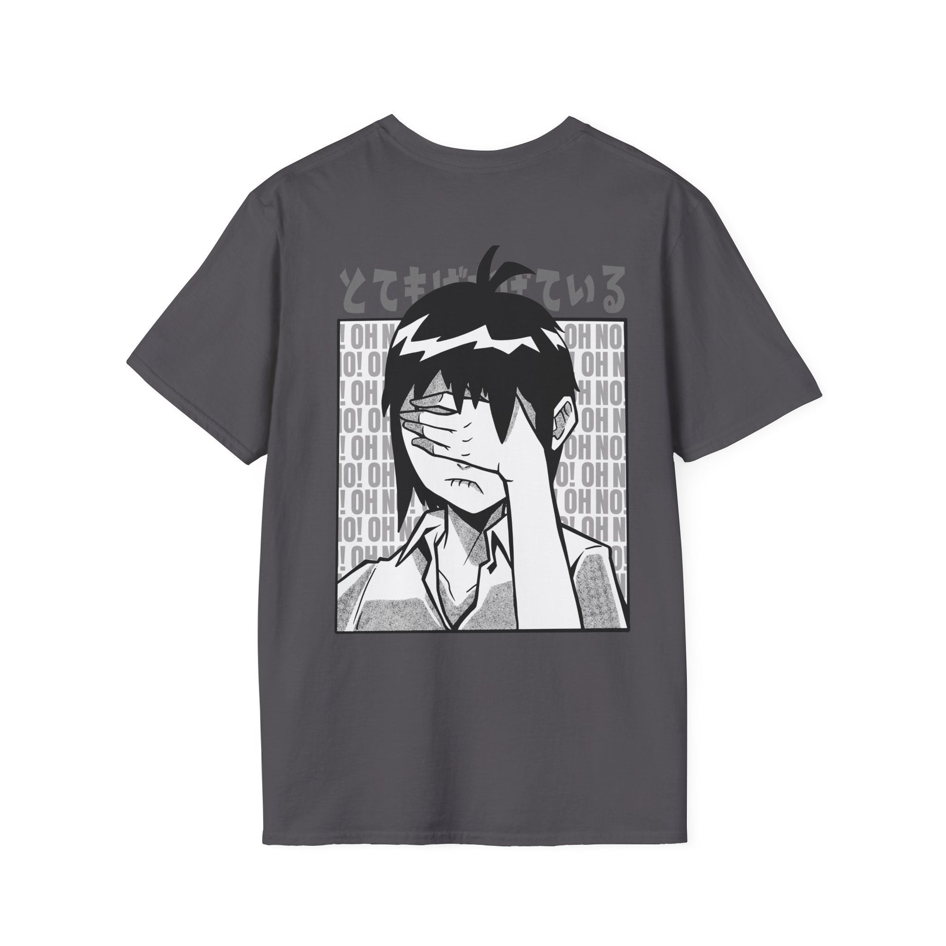 Face Palm Manga - Anime World - Unisex T-Shirt - Back Print-1