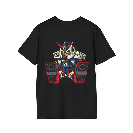 Sleepy Robot - Anime World - Unisex T-Shirt - Back Print-0