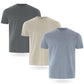 FM London Pack of 3/5 Men's T-Shirt - Premium T-Shirt with Slightly Fitted Design - Super Soft T-Shirt Made of 100% Cotton