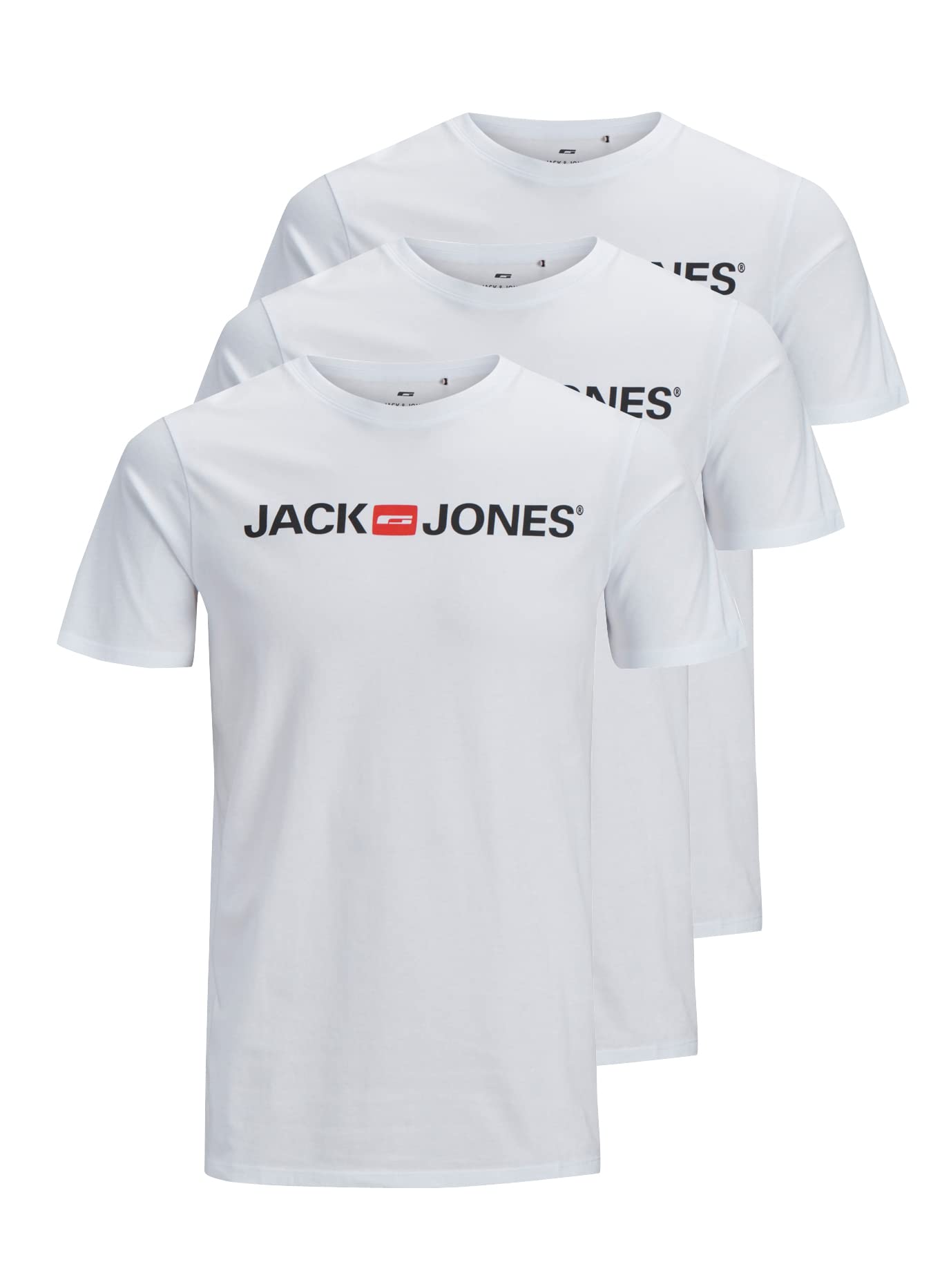 JACK & JONES T-Shirt 3-Pack Logo O-Neck T-Shirt